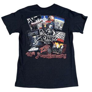 Zebra the Band 2015 40th Anniversary Black Band T-Shirt Sz Medium